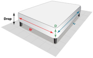 Mattress Safe Box Spring dimensions